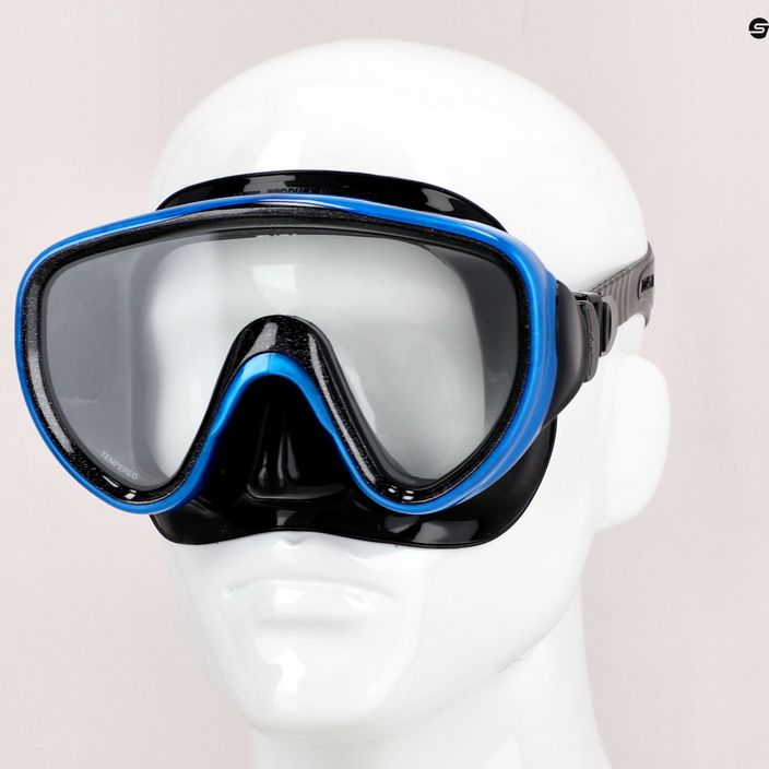 TUSA Sportmask mască de scufundări negru/albastru UM-16QB FB 7