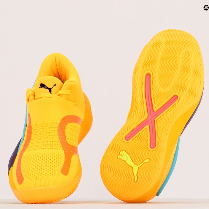 Pantofi de baschet pentru bărbați Puma Rise Nitro portocaliu 10
