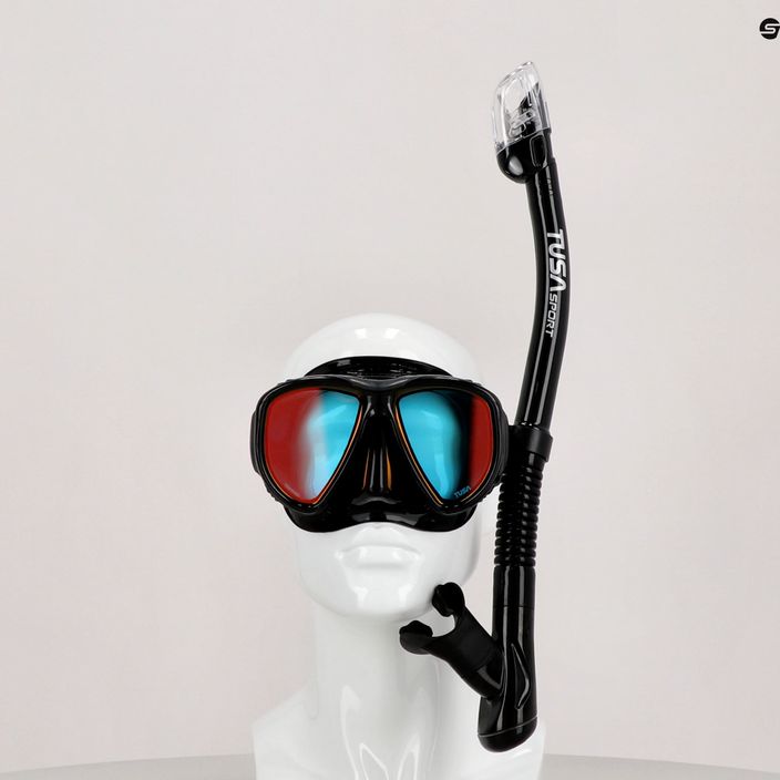 TUSA Mască + Snorkel Set de scufundări POWERVIEW negru UC 2425 MQB 6