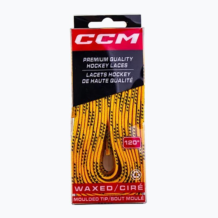 Șireturi pentru patine CCM Proline Waxed yellow