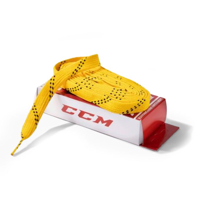 Șireturi pentru patine CCM Proline Wide yellow 2