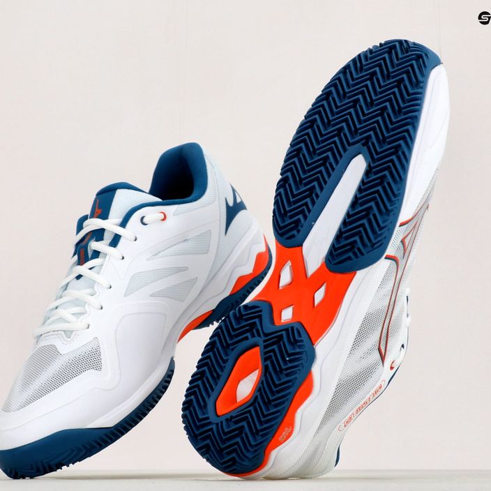 Pantofi de tenis pentru bărbați Mizuno Wave Exceed Light CC alb 61GC222030 14
