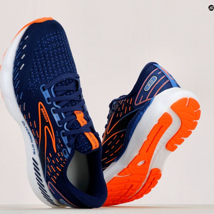 Pantofi de alergare pentru bărbați BROOKS Glycerin GTS 20 albastru marin 1103831D444 15