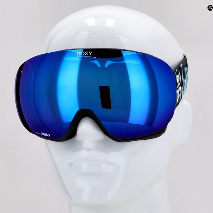 Ochelari de snowboard pentru femei ROXY Popscreen Cluxe J 2021 true black akio/sonar ml revo blue 12