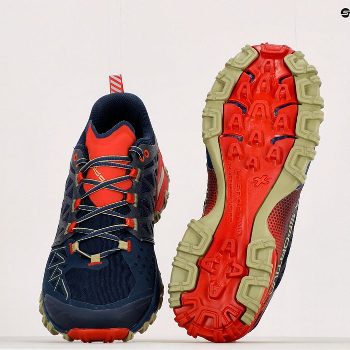 La Sportiva Bushido II GTX pantofi de alergare pentru bărbați albastru marin și roșu 46Y629317 17
