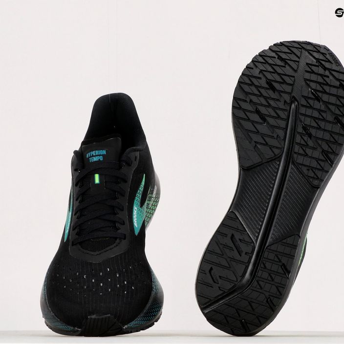 Pantofi de alergare pentru bărbați BROOKS Hyperion Tempo negru-verde 1103391 17