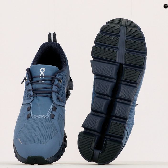 Pantofi de alergare pentru bărbați ON Cloud 5 Waterproof albastru 5998531 18