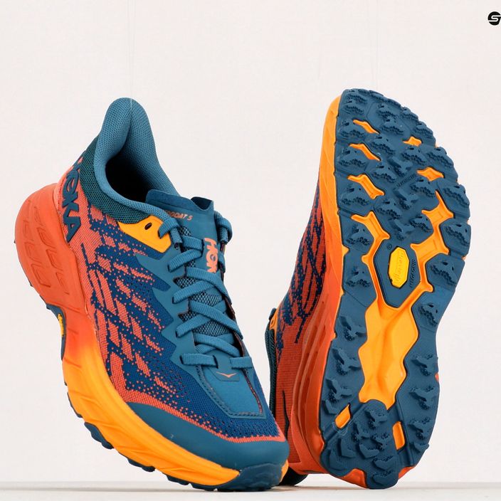 Pantofi de alergare pentru femei HOKA Speedgoat 5 albastru-portocaliu 1123158-BCCML 15