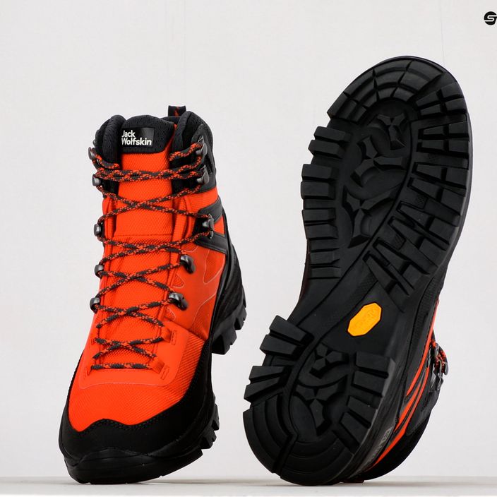 Jack Wolfskin cizme de trekking pentru bărbați Rebellion Guide Texapore Mid portocaliu 4053791 10