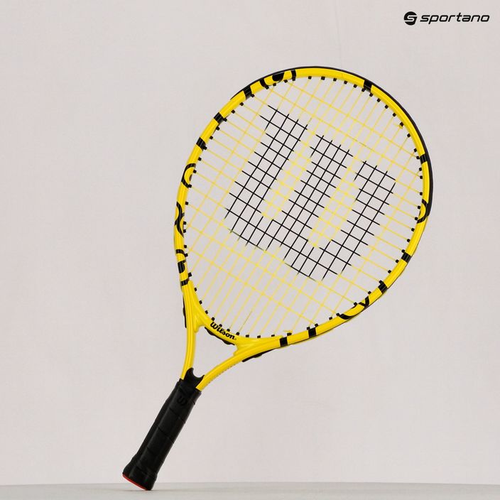 Rachetă de tenis pentru copii Wilson Minions Jr 19 galben/negru WR068910H+ 8