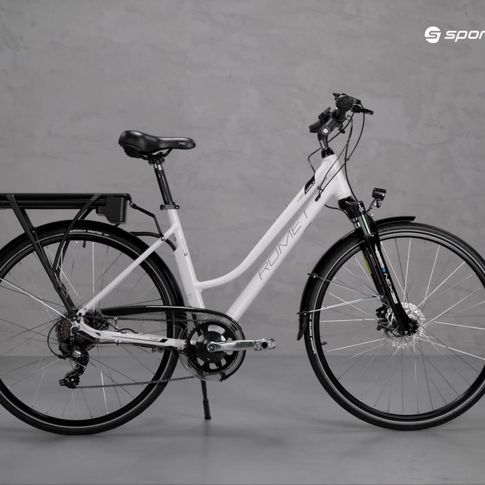 Bicicleta electrică pentru femei Romet Gazela RM 1 alb și negru R22B-ELE-28-20-P-672 17