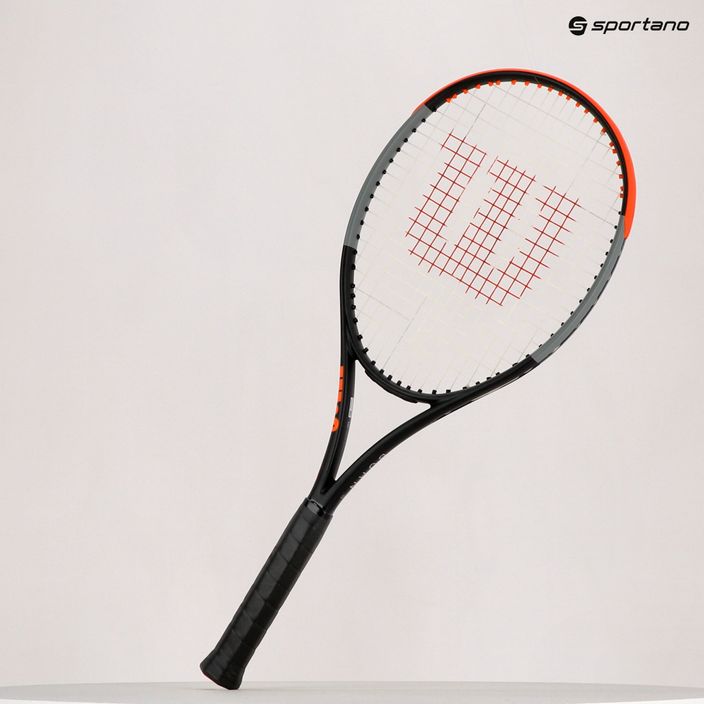 Rachetă de tenis Wilson Burn 100 V4.0 negru și portocaliu WR044710U 14