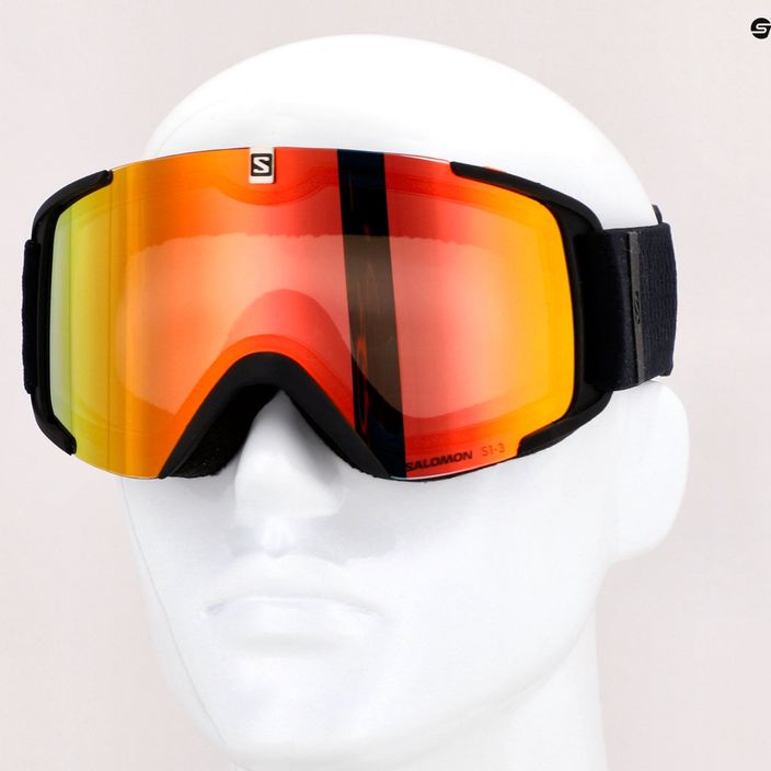 Ochelari de schi Salomon Xview Photo S1-S3 negru/roșu L40844100 7