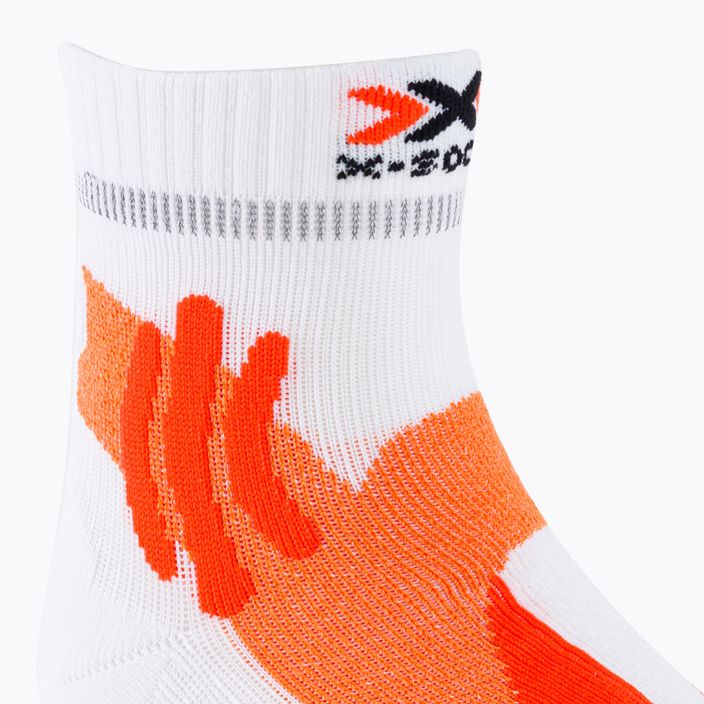 Șosete de alergare pentru bărbați X-Socks Marathon 4.0 U portocaliu și alb RS11S19U-W017 3
