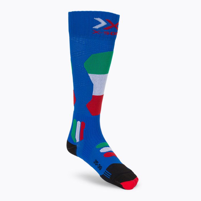 Șosete de schi X-Socks Ski Patriot 4.0 Italy, albastru, XSSS45W19U