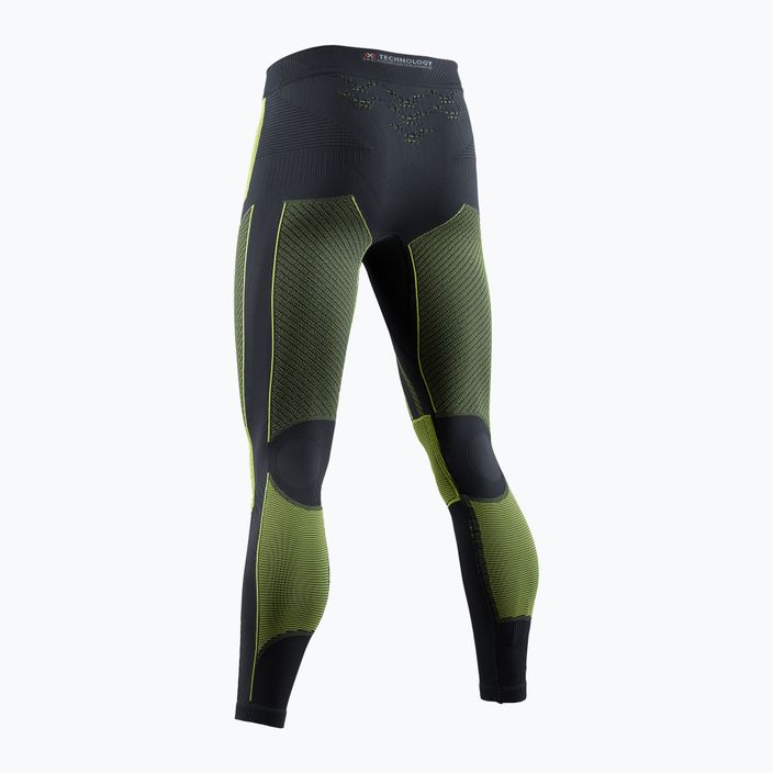 Pantaloni termici bărbătești X-Bionic Energy Accumulator 4.0 de culoare gri-verde EAWP05W19M 2