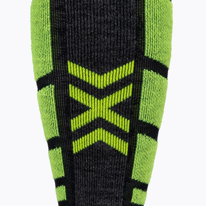 Șosete de snowboard X-Socks Snowboard 4.0 negru/gri/galben-feton 4