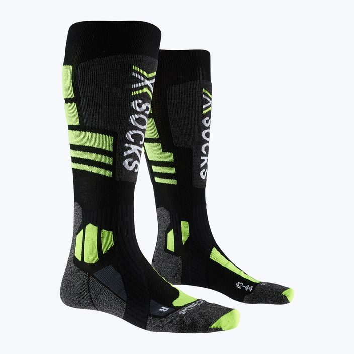 Șosete de snowboard X-Socks Snowboard 4.0 negru/gri/galben-feton 5