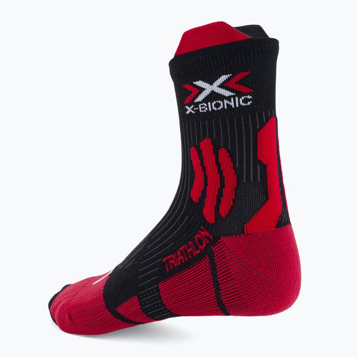 Șosete de alergare X-Bionic Triathlon 4.0 pentru bărbați, roșu/negru ND-IS01S21U-R018 2