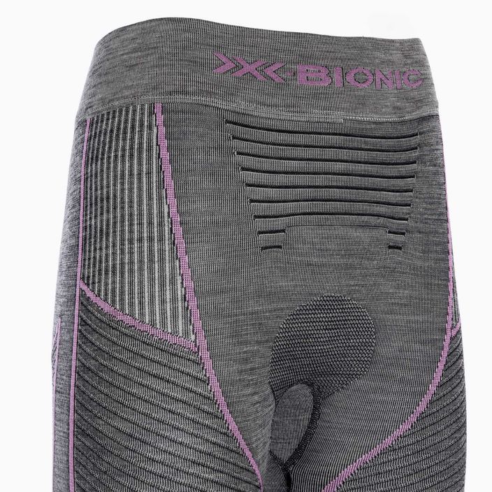 Pantaloni termoactivi pentru femei X-Bionic Merino black/grey/magnolia 3