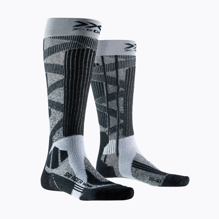 Șosete de schi pentru femei X-Socks Ski Rider 4.0 gri melange/opal negru 4