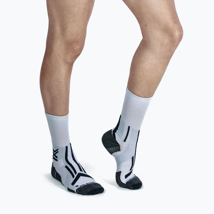 Șosete de alergare pentru bărbați X-Socks Trailrun Perform Crew pearl grey/charcoal 3