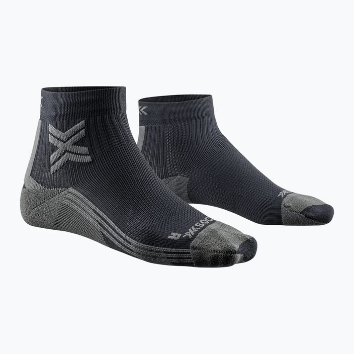 Șosete de alergare pentru femei X-Socks Run Discover Ankle negru/ cărbune
