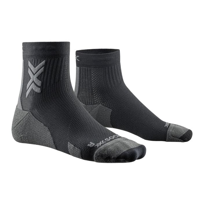 Șosete de alergare pentru bărbați X-Socks Run Discover Ankle negru/ cărbune pentru alergare 2