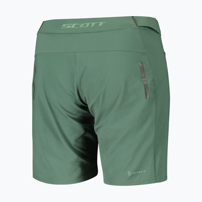 Pantaloni scurți de ciclism pentru femei SCOTT Endurance smoked green 2