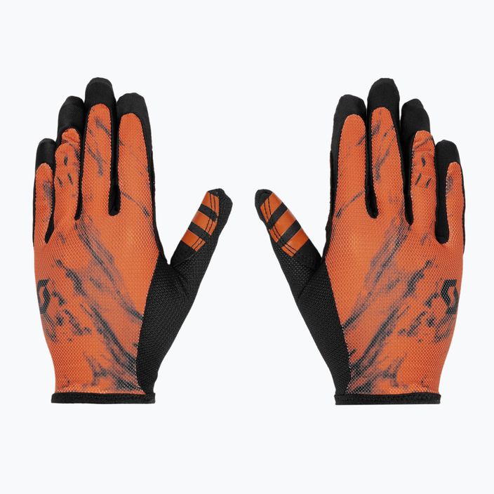 Mănuși de ciclism pentru bărbați SCOTT Traction braze portocaliu/negru 3