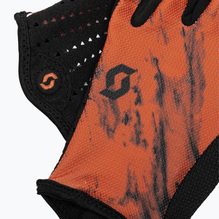 Mănuși de ciclism pentru bărbați SCOTT Traction braze portocaliu/negru 4