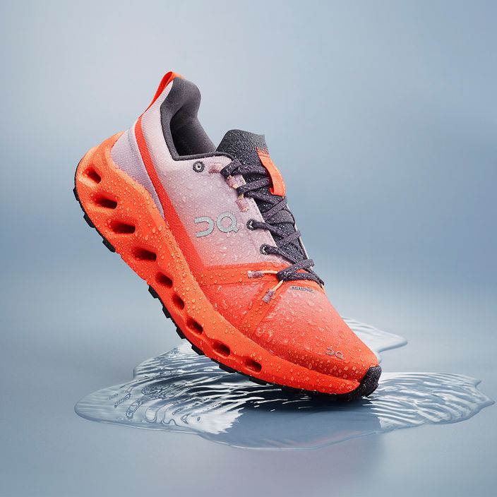 Încălțăminte de alergare pentru femei On Running Cloudsurfer Trail Waterproof mauve/flame 6