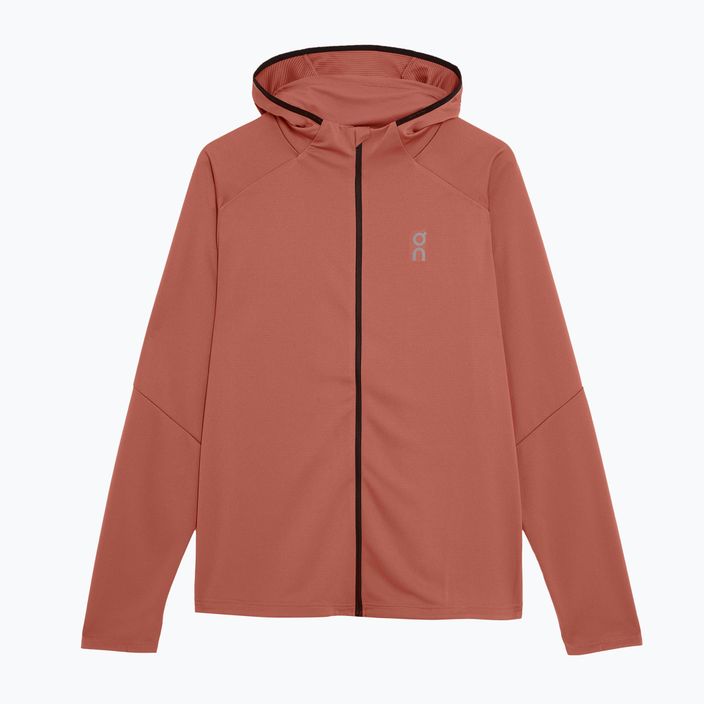 Bluuză de alergat pentru bărbați On Running Climate Zip Hoodie auburn