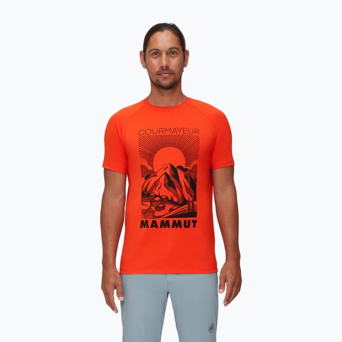 MAMMUT Mountain tricou de drumeție pentru bărbați portocaliu