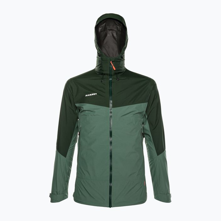 Mammut Convey Tour HS Jachetă de ploaie cu glugă pentru bărbați cu glugă verde