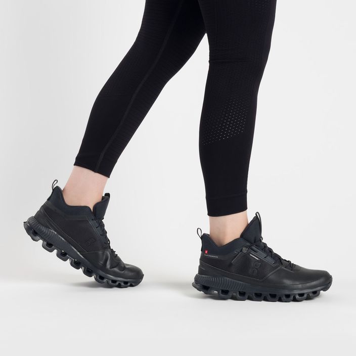 Pantofi de alergare pentru femei ON Cloud Hi Waterproof negru 2899672 2