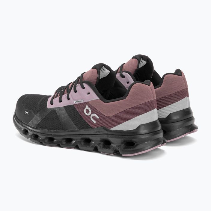 Pantofi de alergare pentru femei On Cloudrunner Waterproof negru-maro 5298636 5