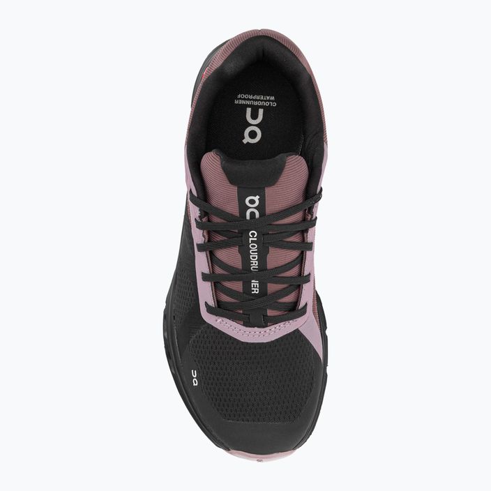 Pantofi de alergare pentru femei On Cloudrunner Waterproof negru-maro 5298636 8