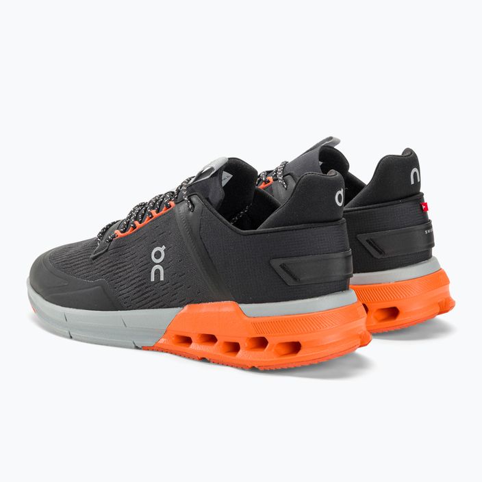 Pantofi de alergare pentru bărbați On Cloudnova Flux negru/flame 4