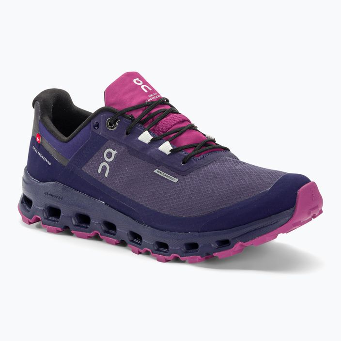 Pantofi de alergare pentru femei On Cloudvista Waterproof flint/acai