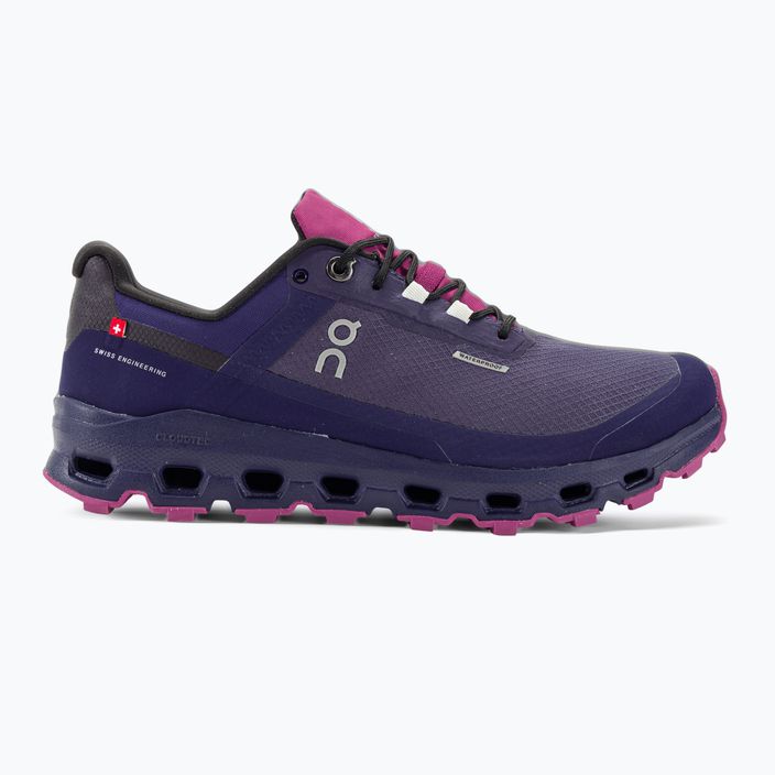 Pantofi de alergare pentru femei On Cloudvista Waterproof flint/acai 2