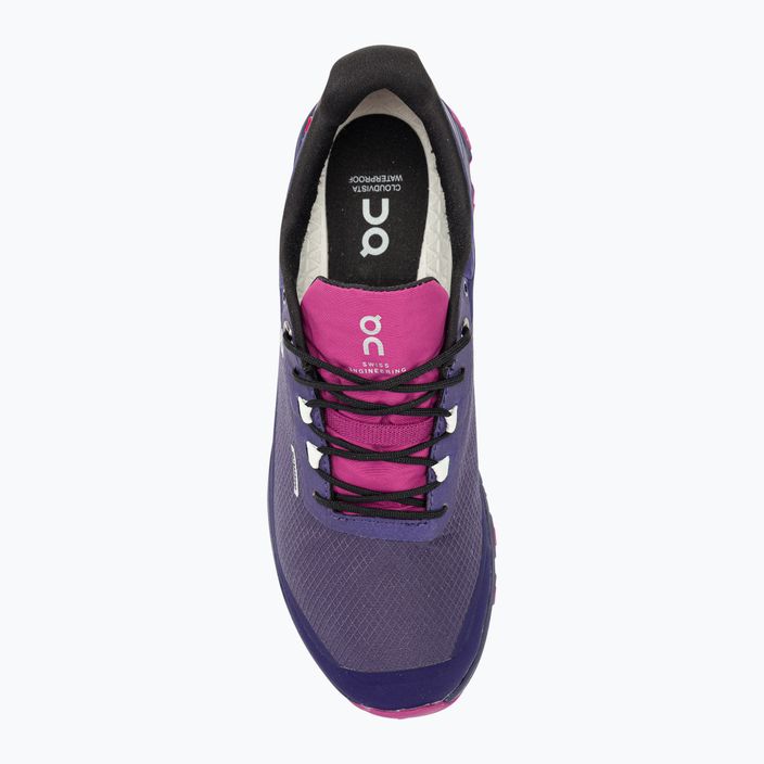 Pantofi de alergare pentru femei On Cloudvista Waterproof flint/acai 6