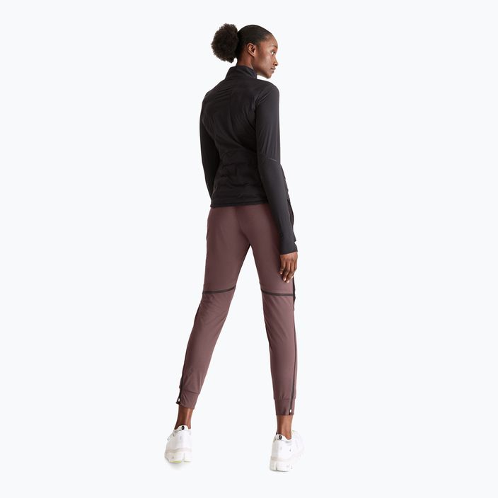 Pantaloni de alergat pentru femei On Running grape/black 2