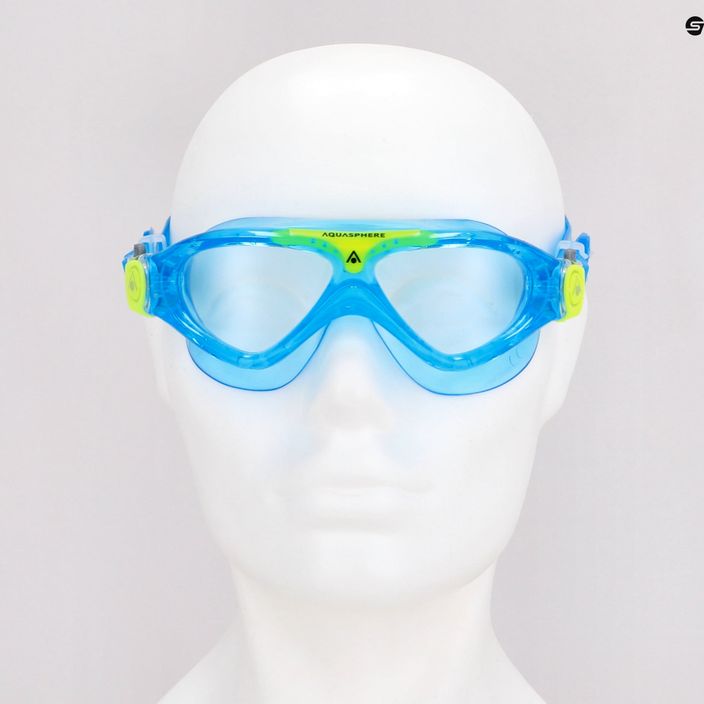 Mască de înot pentru copii Aqua Sphere Vista albastru deschis MS5084307LC 7