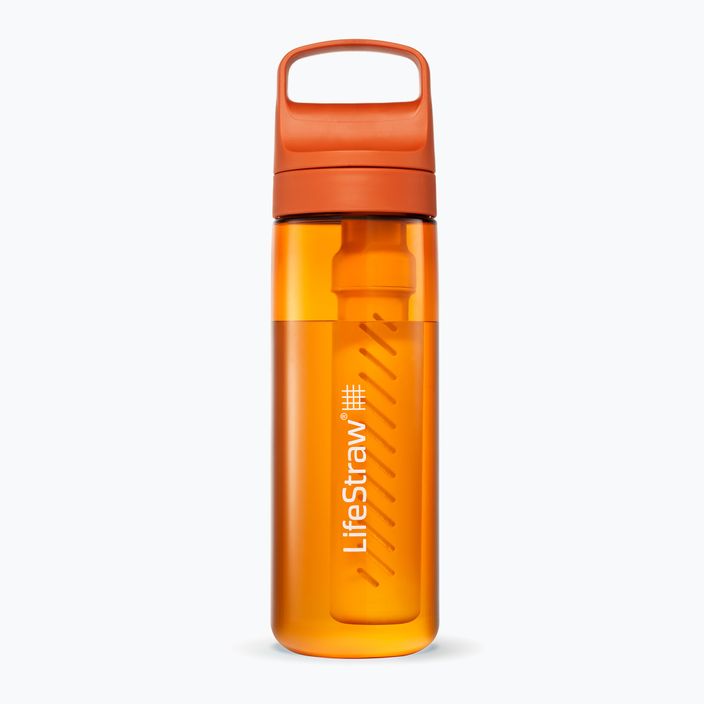 Sticlă de turism Lifestraw Go 2.0 z filtrem 650 ml kyoto orange