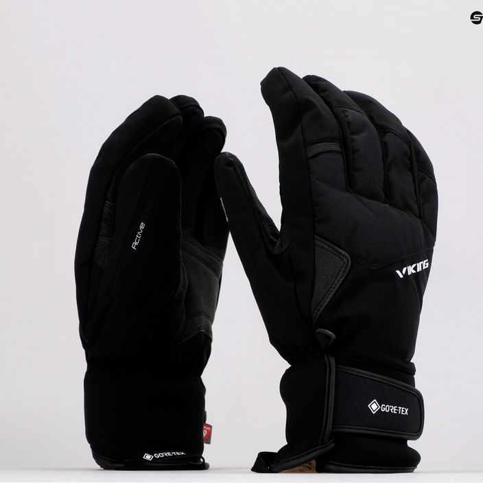 Mănuși de schi pentru bărbați Viking Branson GTX Ski, negru, 160 22 3054 09 9