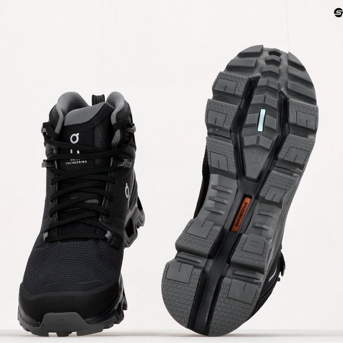 Pantofi de trekking pentru bărbați ON Cloudrock 2 Waterproof negru 6398613 11