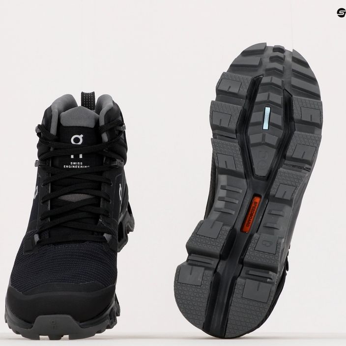 Pantofi de trekking pentru femei ON Cloudrock 2 Waterproof negru 6398609 10
