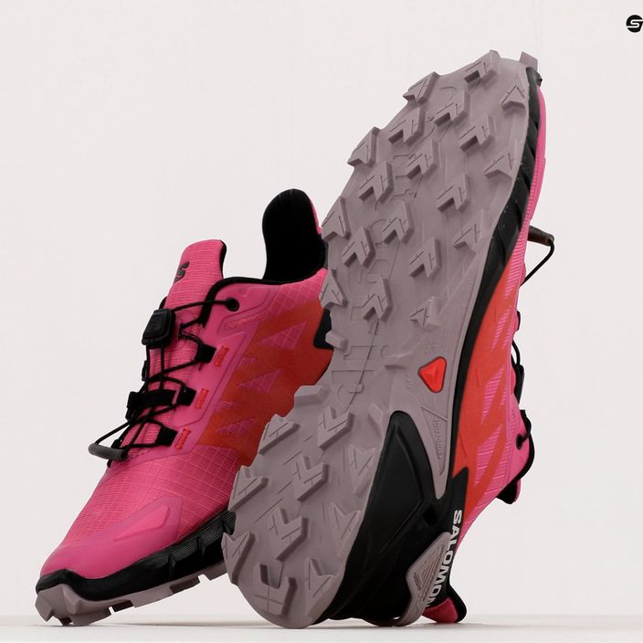 Încălțăminte de alergat pentru femei Salomon Supercross 4 roză L41737600 13