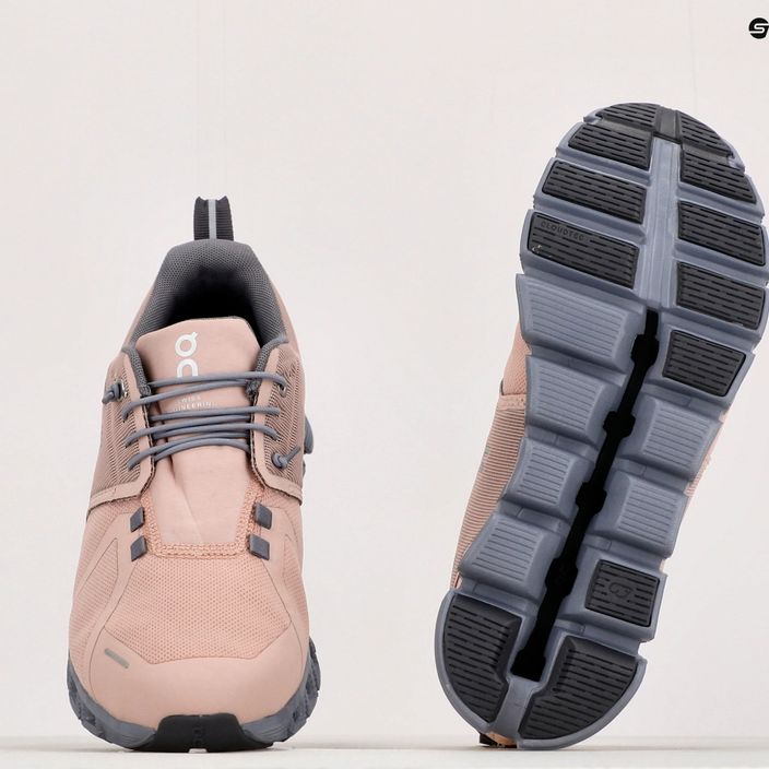 Pantofi de alergare pentru femei ON Cloud 5 Waterproof roz 5998527 12